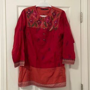 Gudrun Sjoden Beaded and Embroidered Tunic